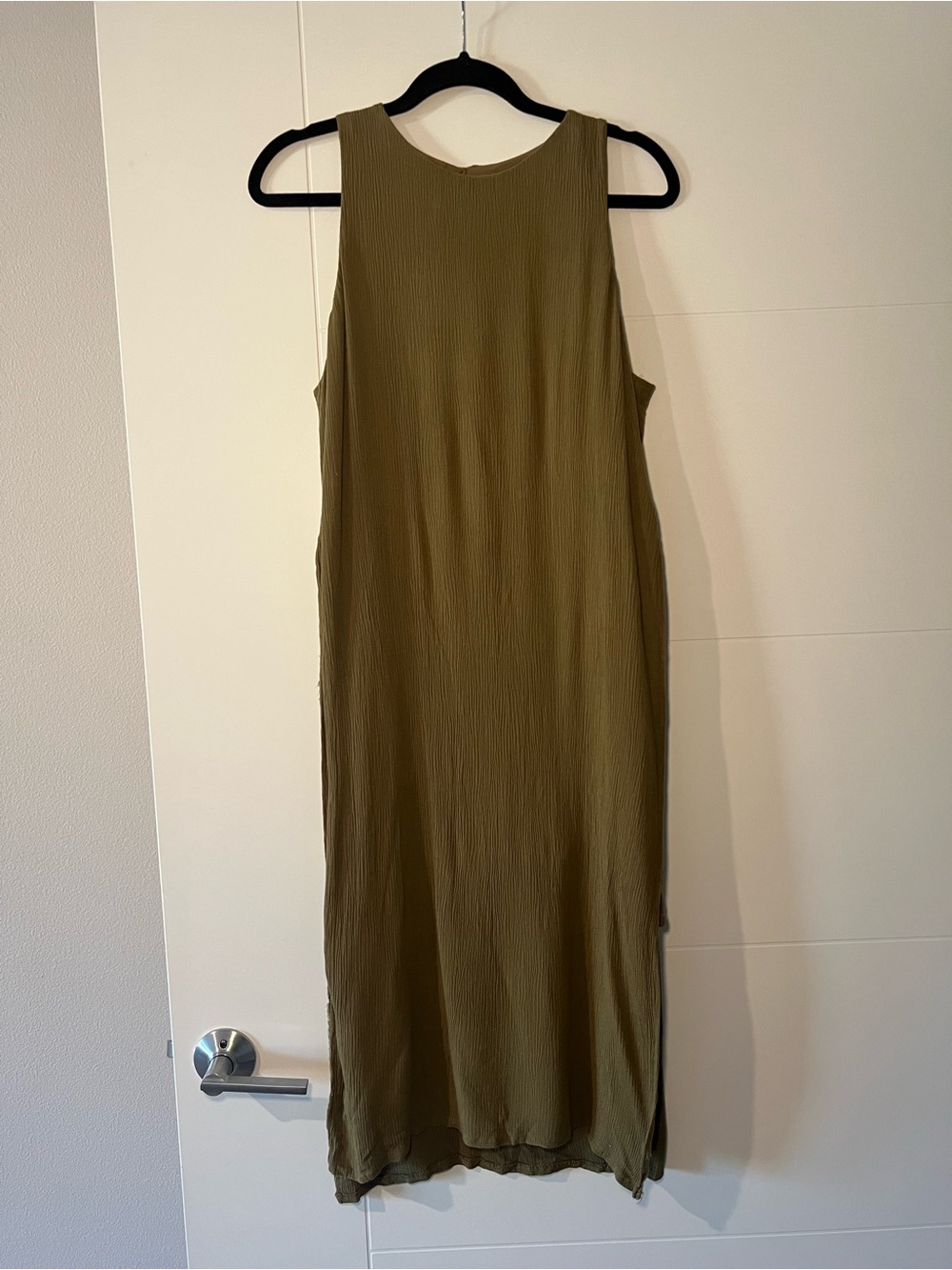 Olive Green Sleeveless Dress